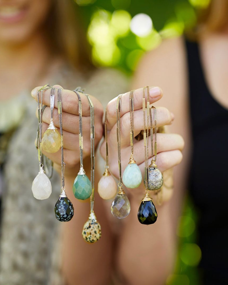Zara Drop Necklace – The Perfect Gift of Timeless Elegance and Artisan Craftsmanship Necklaces Bella Vita Jewelry