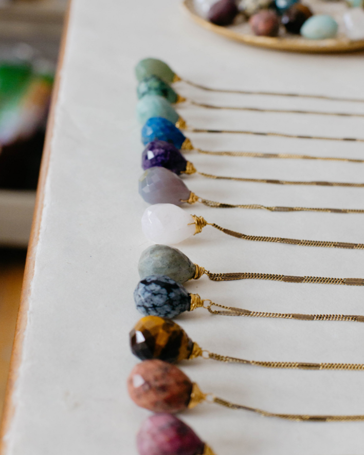 Zara Drop Necklace – The Perfect Gift of Timeless Elegance and Artisan Craftsmanship Necklaces Bella Vita Jewelry