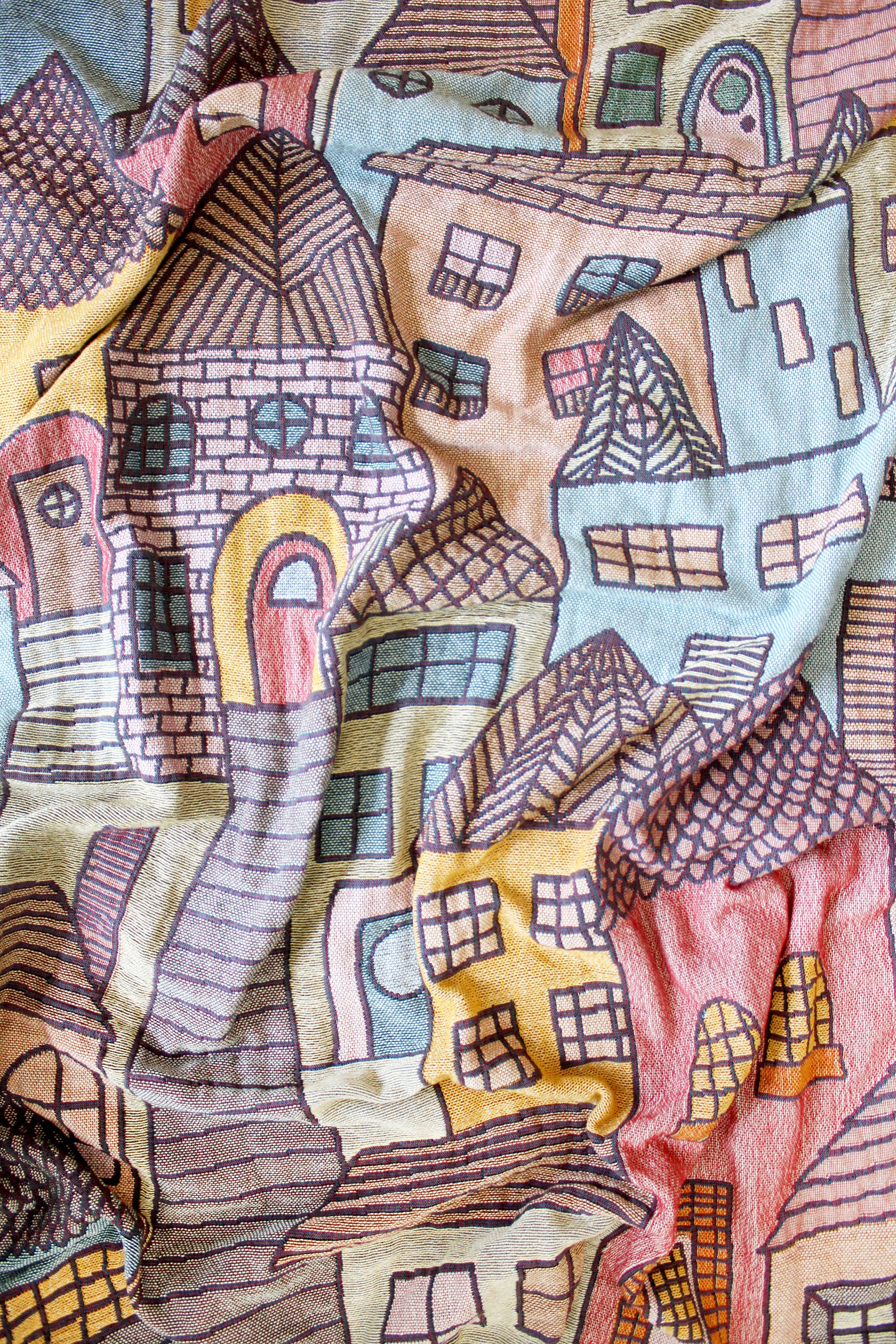 Hillside Village Tapestry Blanket  Calhoun & Co.