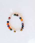 Gemstone Bead Soup Good Vibes bracelet with mixed colors
