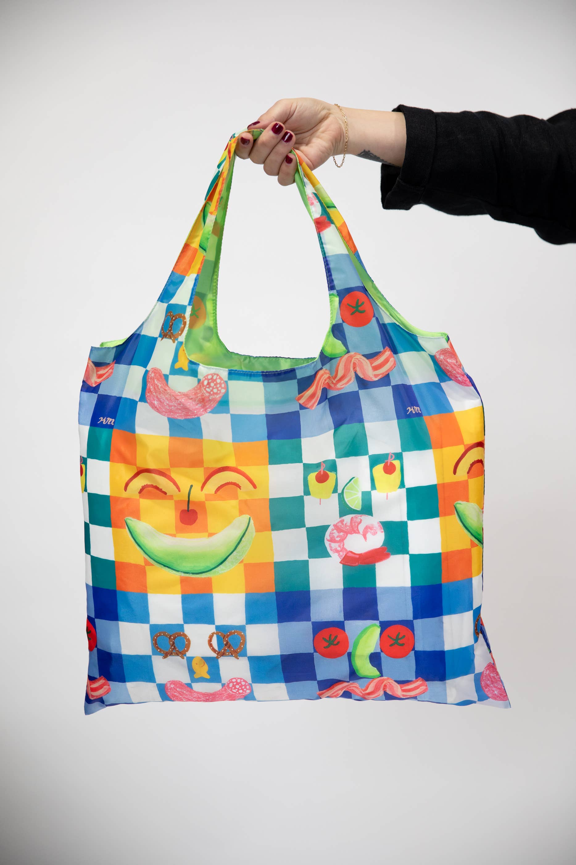 Picnic Art Sack by Kristina Micotti - Reusable Tote Bag  Yellow Owl Workshop