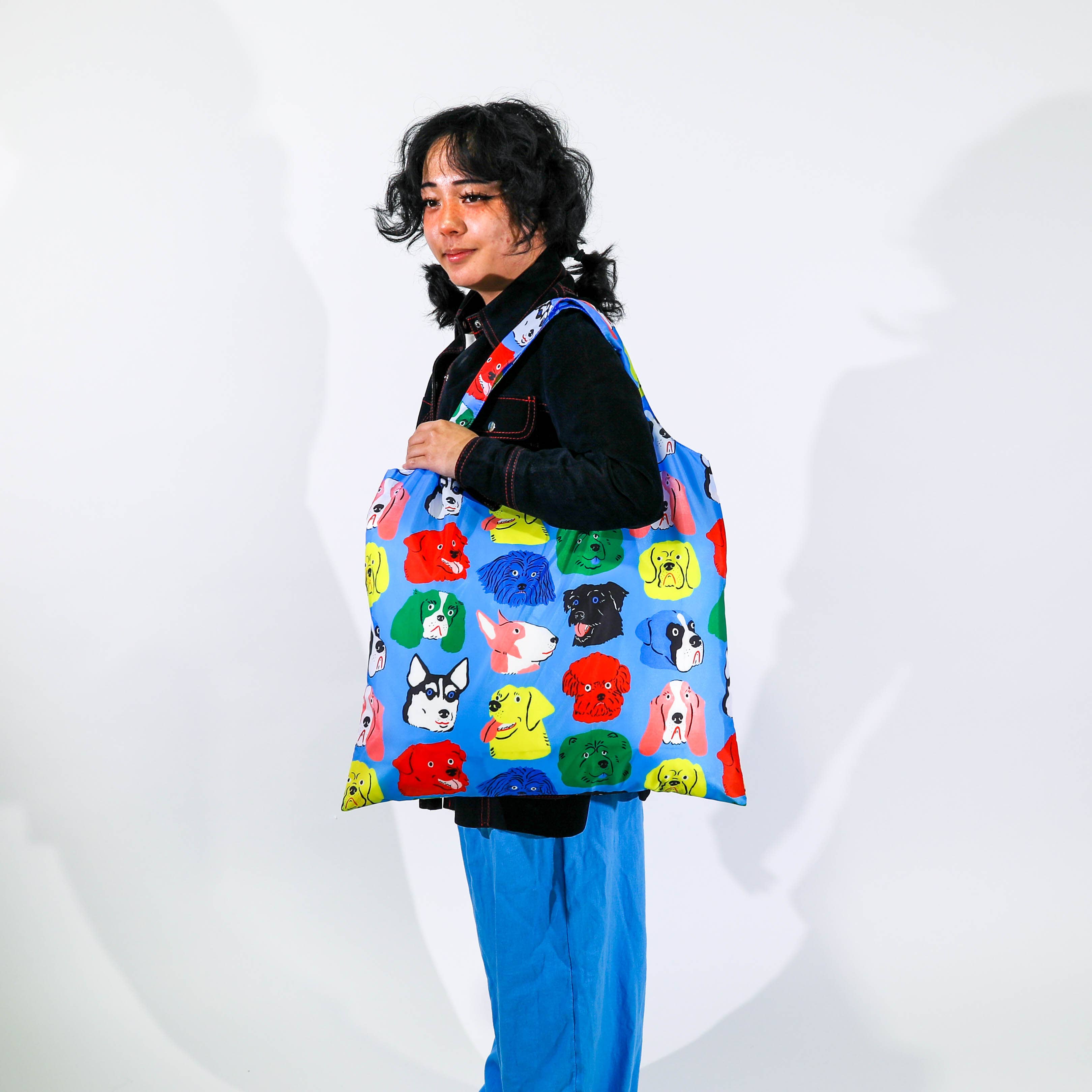 Dogs Art Sack® by Kristina Micotti - Reusable Tote Bag Yellow Owl Workshop