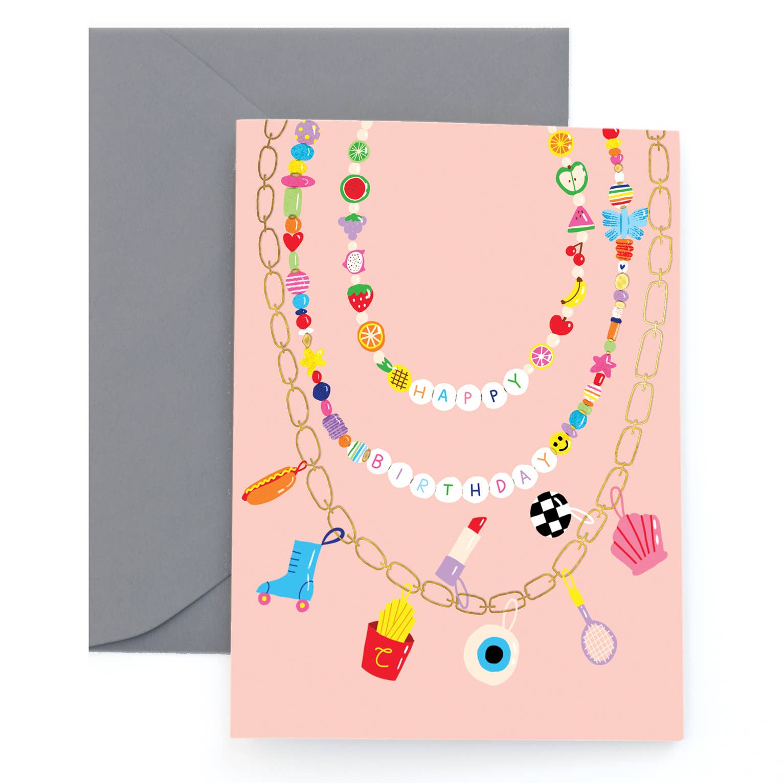 FESTIVAL BEADS - Birthday Card Carolyn Suzuki