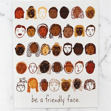 Be A Friendly Face Art Print Wall Art Calhoun & Co.   