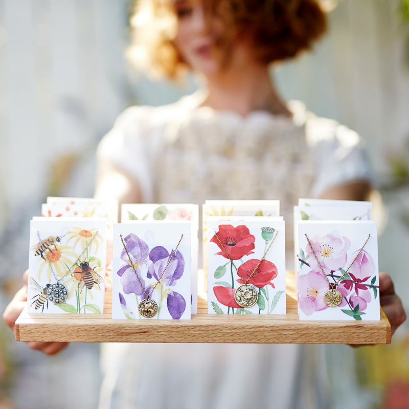 In the Garden - Sunflower Necklace Charm + Pendant Necklaces Bella Vita Jewelry