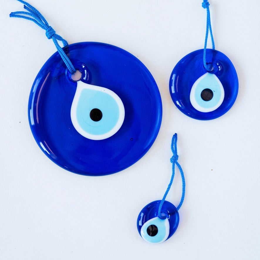Blue Glass Evil Eye Talismans Home Accents La Nazar   
