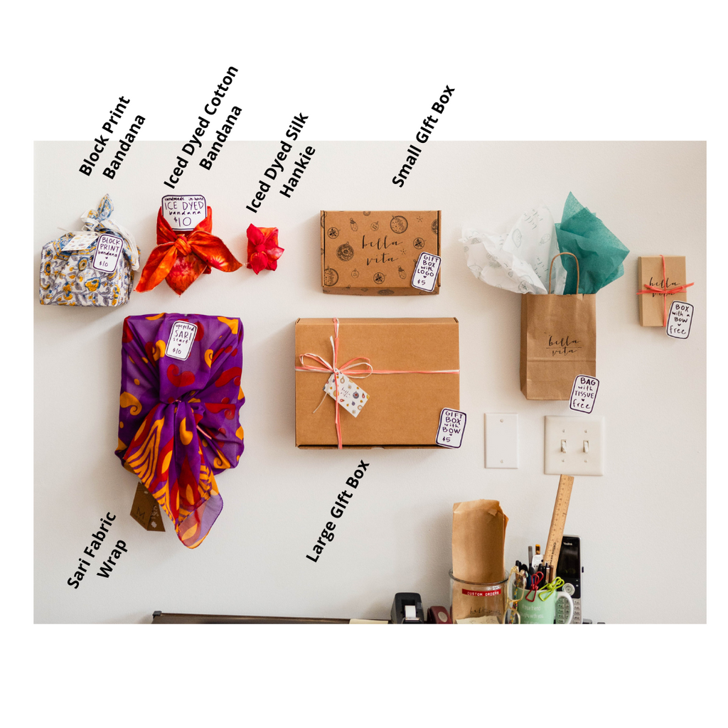 Gift Wrapping - Premium Reusable Textiles Gift Wrapping Bella Vita   