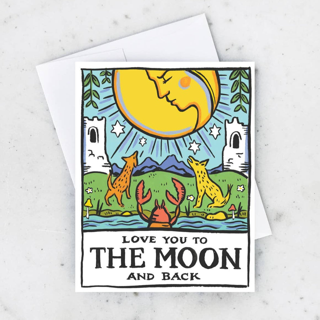 Tarot Moon Card  Idlewild Co.   