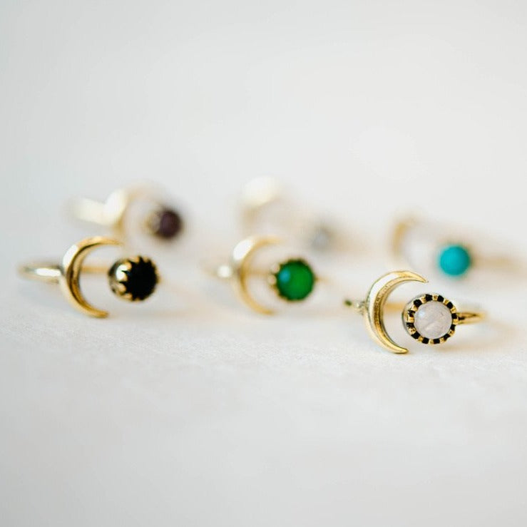 Sun and Moon Ring Rings Bella Vita Imports