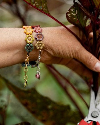 Flower Power Bracelet II Beaded Bangles Bella Vita Jewelry
