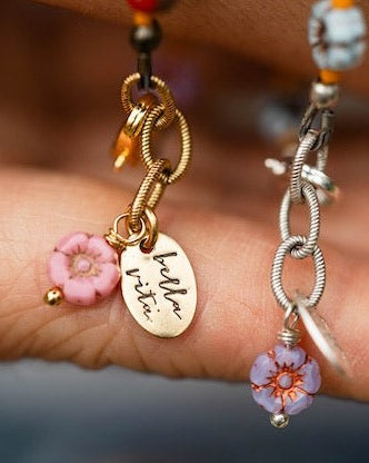 Flower Power Bracelet I Beaded Bangles Bella Vita Jewelry