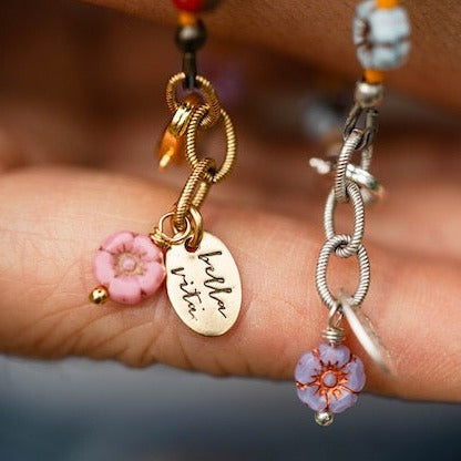 Flower Power Bracelet I Beaded Bangles Bella Vita Jewelry