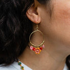 Flower Power Hoop Earring Hoop Earrings Bella Vita Jewelry