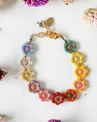 Flower Power Bracelet II Beaded Bangles Bella Vita Jewelry