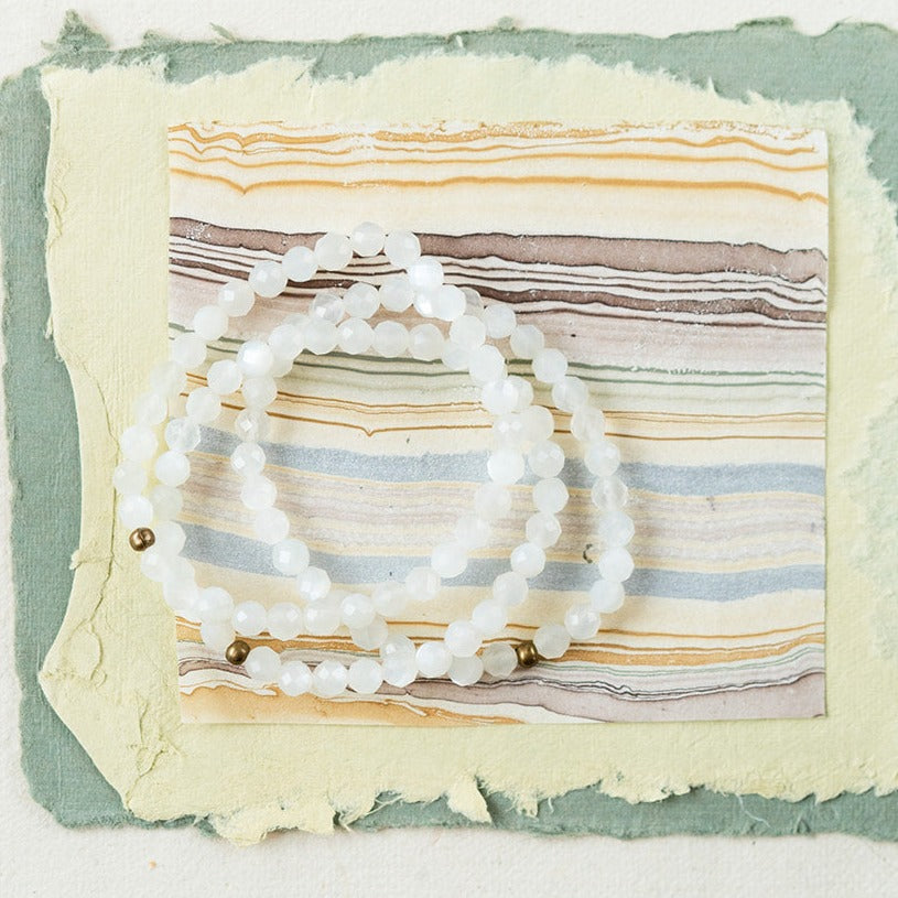 Faceted Gemstone Bracelet Beaded Bangles Bella Vita Jewelry