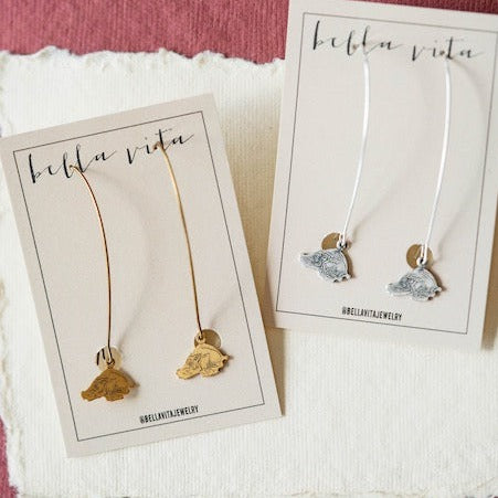 Razorback Earrings Dangle Earrings Bella Vita Jewelry
