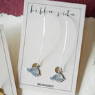 Razorback Earrings Dangle Earrings Bella Vita Jewelry Silver Plated