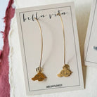 Razorback Earrings Dangle Earrings Bella Vita Jewelry Gold Plated