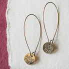Hand Stamped Woo Pig Earrings Dangle Earrings Bella Vita Jewelry