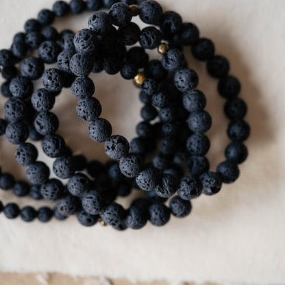 Lava Bead Essential Oil Diffuser Bracelet Beaded Bangles Bella Vita Jewelry