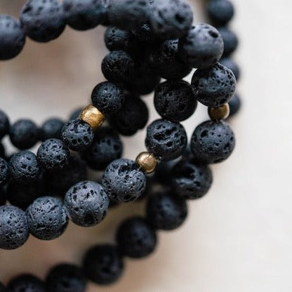 Lava Bead Essential Oil Diffuser Bracelet Beaded Bangles Bella Vita Jewelry