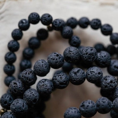 Lava Bead Essential Oil Diffuser Bracelet Beaded Bangles Bella Vita Jewelry