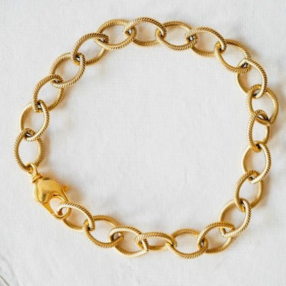 Charm Bracelet Starter Chain Bracelets Bella Vita Jewelry Gold Plated  
