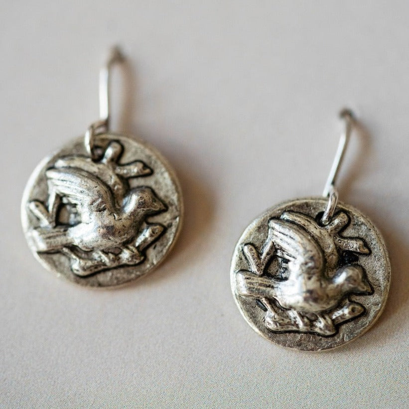 Bitty Buttons Sparrow Earring Dangle Earrings Bella Vita Jewelry