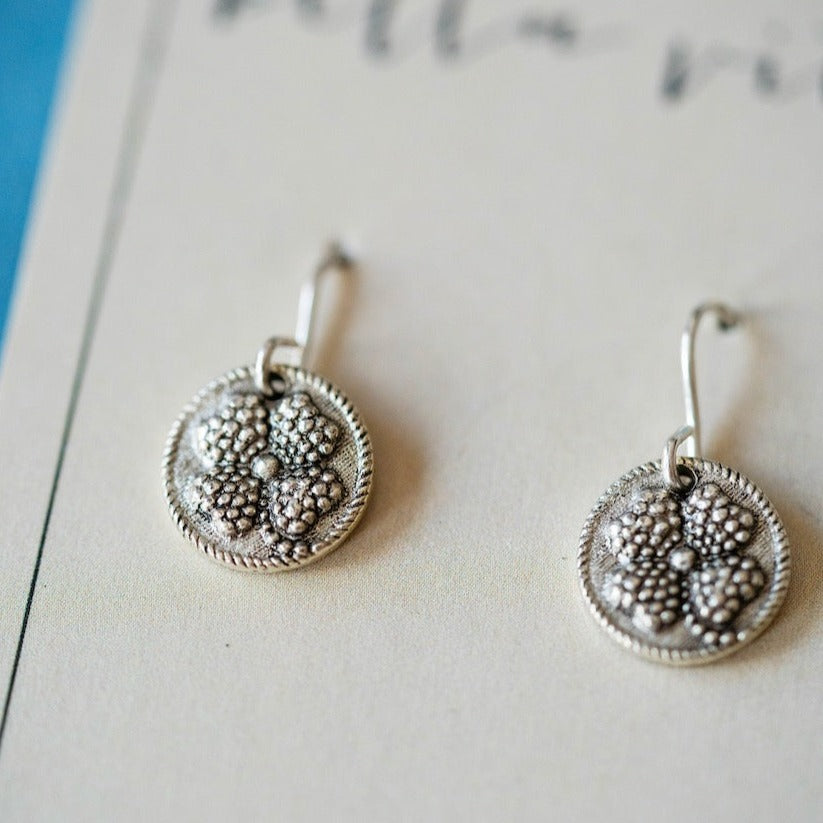 Bitty Buttons Clover Earring Dangle Earrings Bella Vita Jewelry