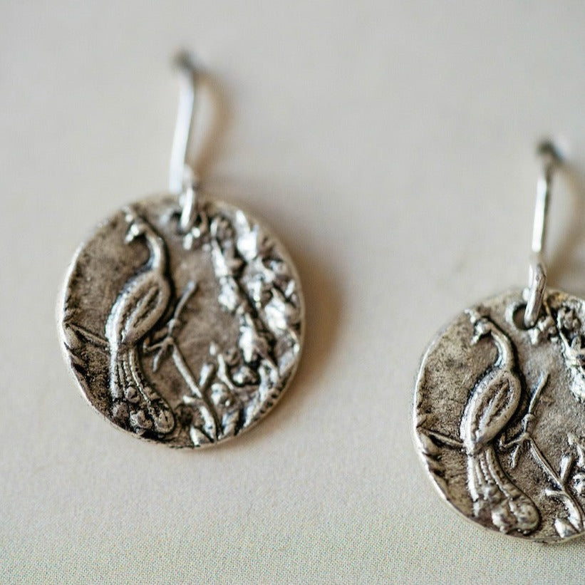 Bitty Buttons Peacock Earring Dangle Earrings Bella Vita Jewelry