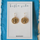 Bitty Buttons Bee Earring Dangle Earrings Bella Vita Jewelry