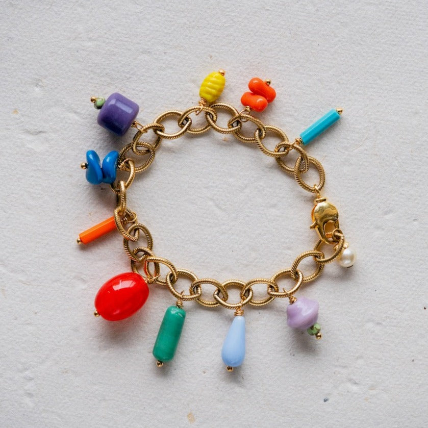 Cha Cha Charm Bracelet Chain Bracelets Bella Vita Jewelry Gold Plated