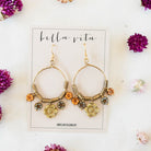 Flower Power Hoop Earring Hoop Earrings Bella Vita Jewelry Golden Hour