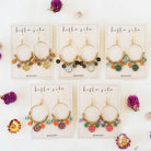 Flower Power Hoop Earring Hoop Earrings Bella Vita Jewelry