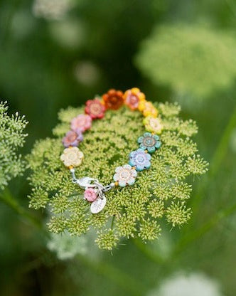 Flower Power Bracelet II Beaded Bangles Bella Vita Jewelry