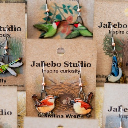 Upcycled Nature Inspired Earrings Dangle Earrings Jabebo   