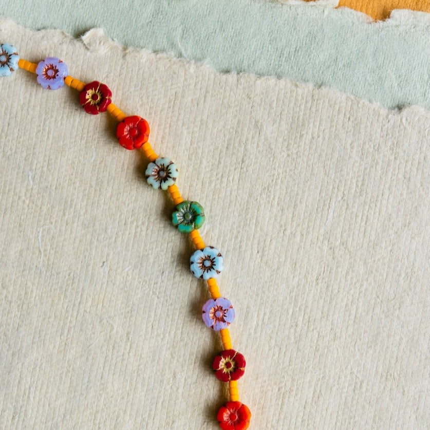 Flower Power Necklace Beaded Necklaces Bella Vita Jewelry