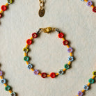 Flower Power Bracelet I Beaded Bangles Bella Vita Jewelry