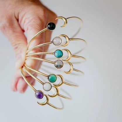 Sun and Moon Bangle Metal Bangles Bella Vita Imports