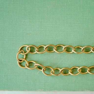Gold Statement Chains Chain Necklaces Bella Vita Jewelry Medium Curb Chain  