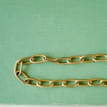 Gold Statement Chains Chain Necklaces Bella Vita Jewelry Medium Elongated Curb Chain  