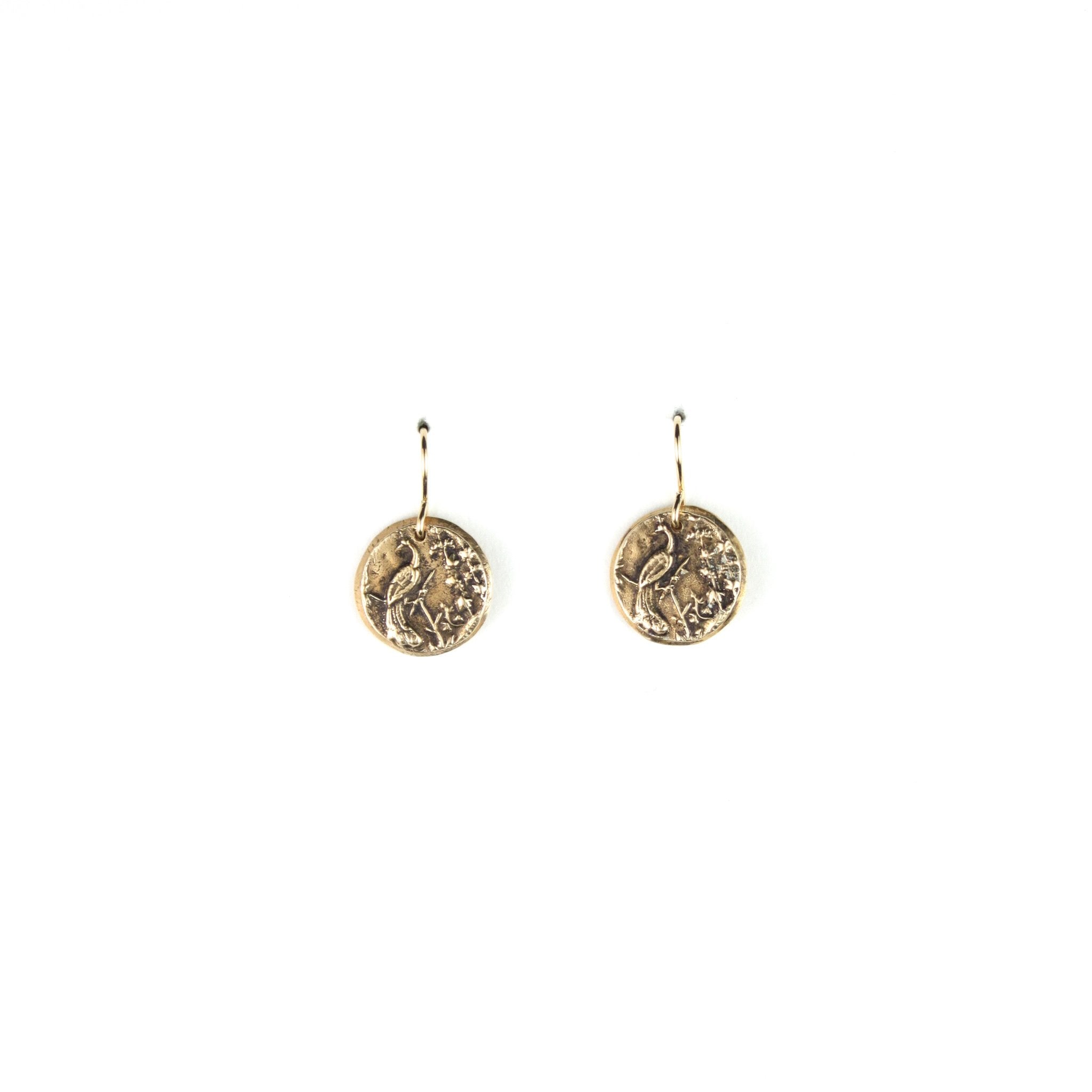 Bitty Buttons Peacock Earring Dangle Earrings Bella Vita Jewelry