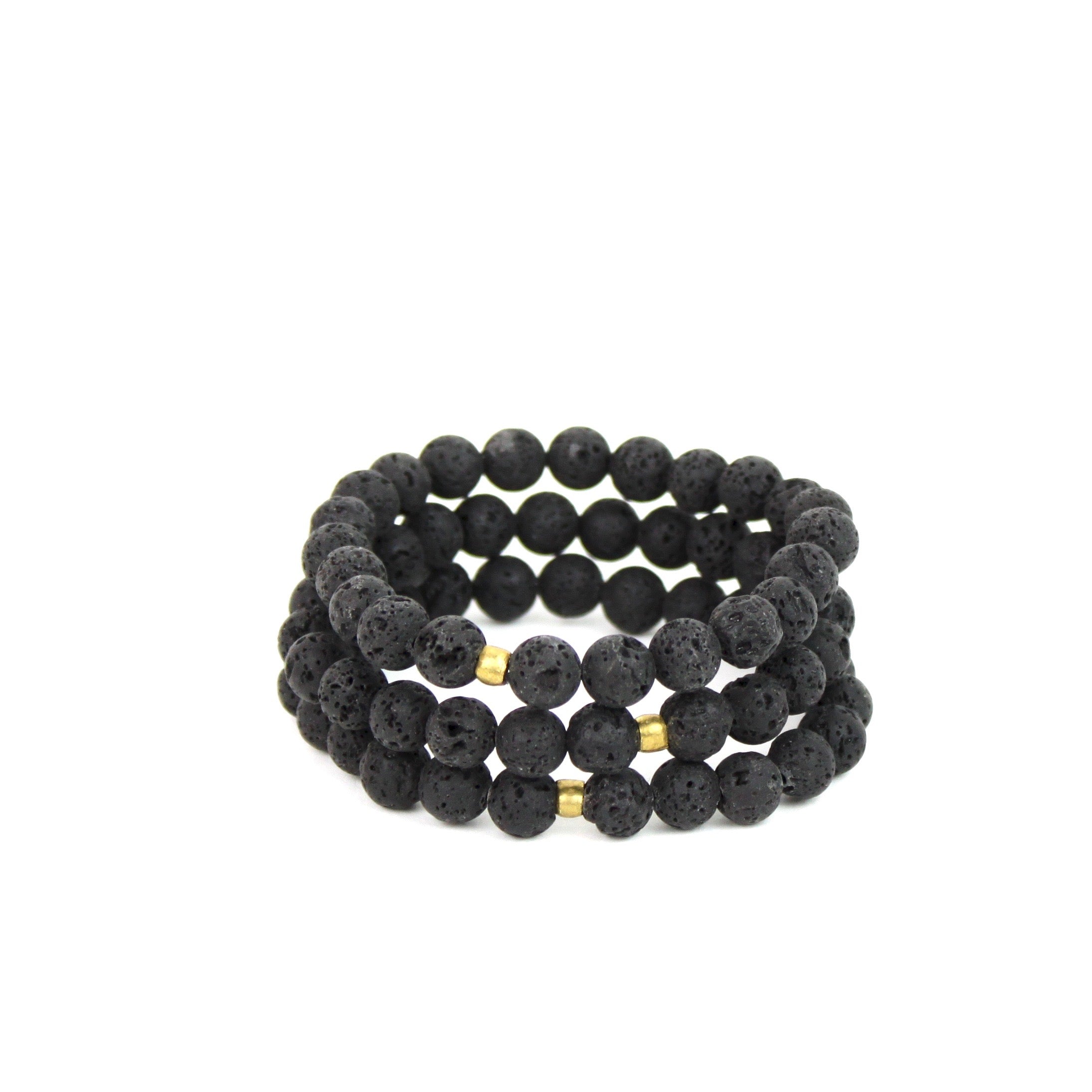 Lava Bead Essential Oil Diffuser Bracelet Beaded Bangles Bella Vita Jewelry