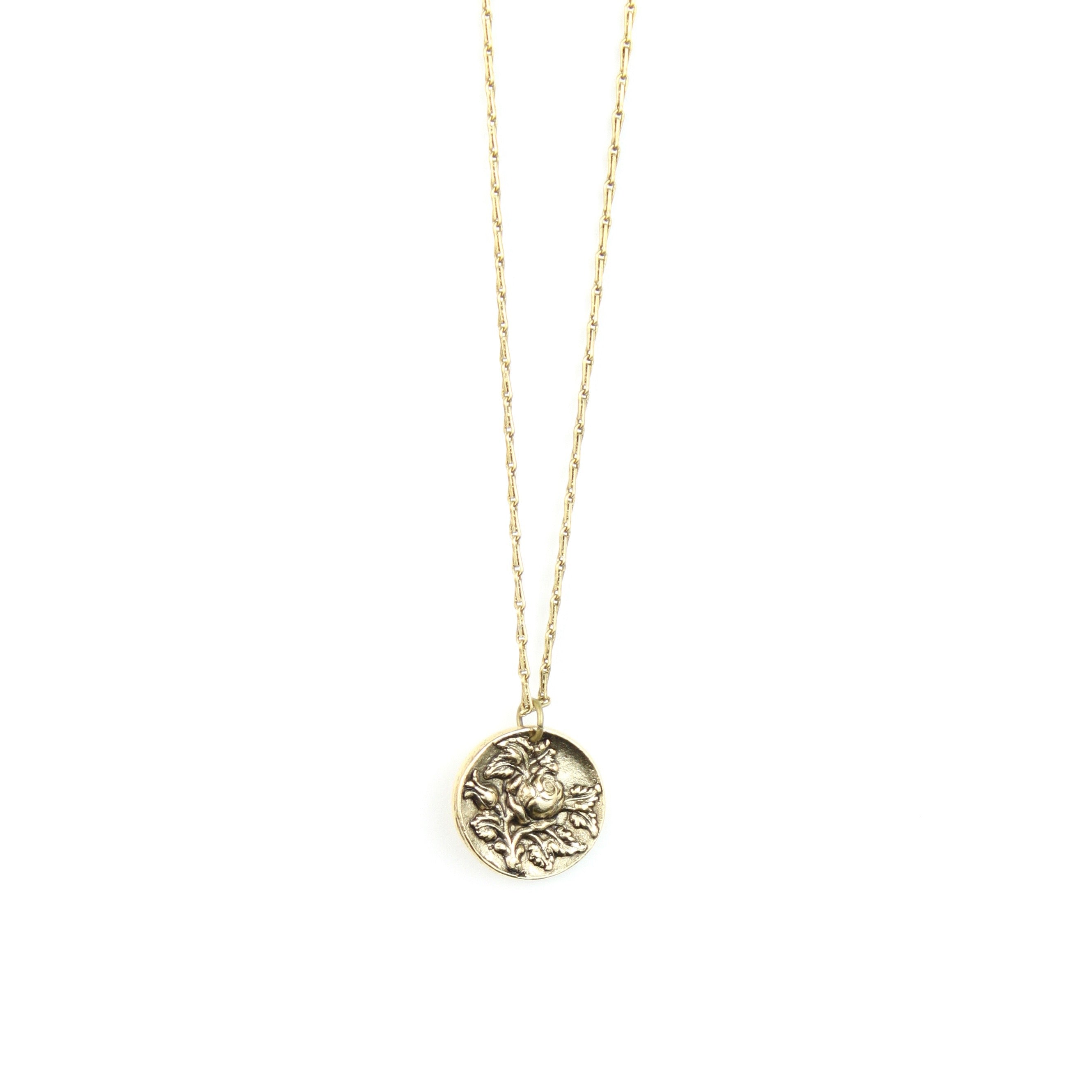 65 Roses Necklace - benefiting the Cystic Fibrosis Foundation Charm + Pendant Necklaces Bella Vita Jewelry Gold Plated Pendant/Gold Plated Chain