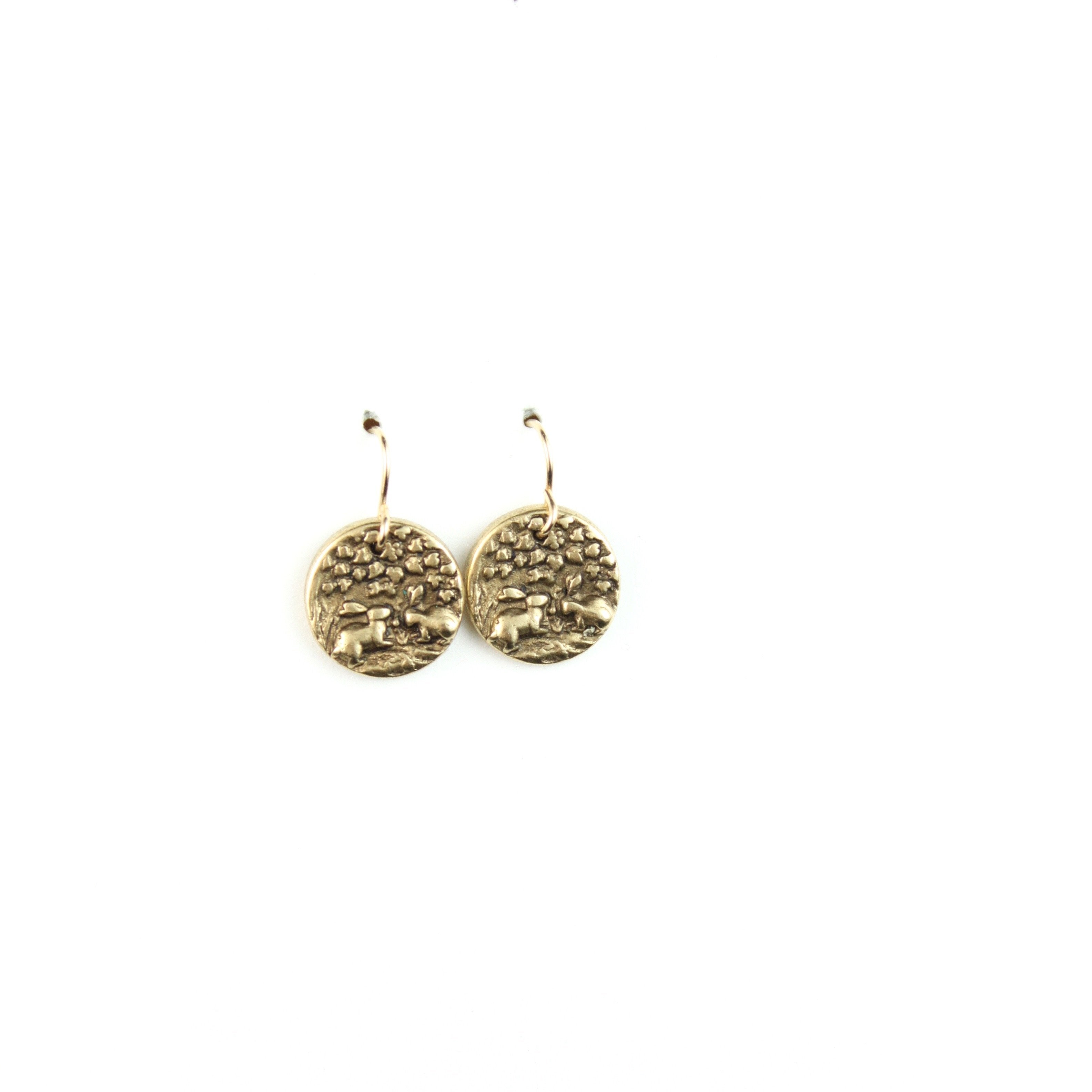 Bitty Buttons Bunnies Earring Dangle Earrings Bella Vita Jewelry