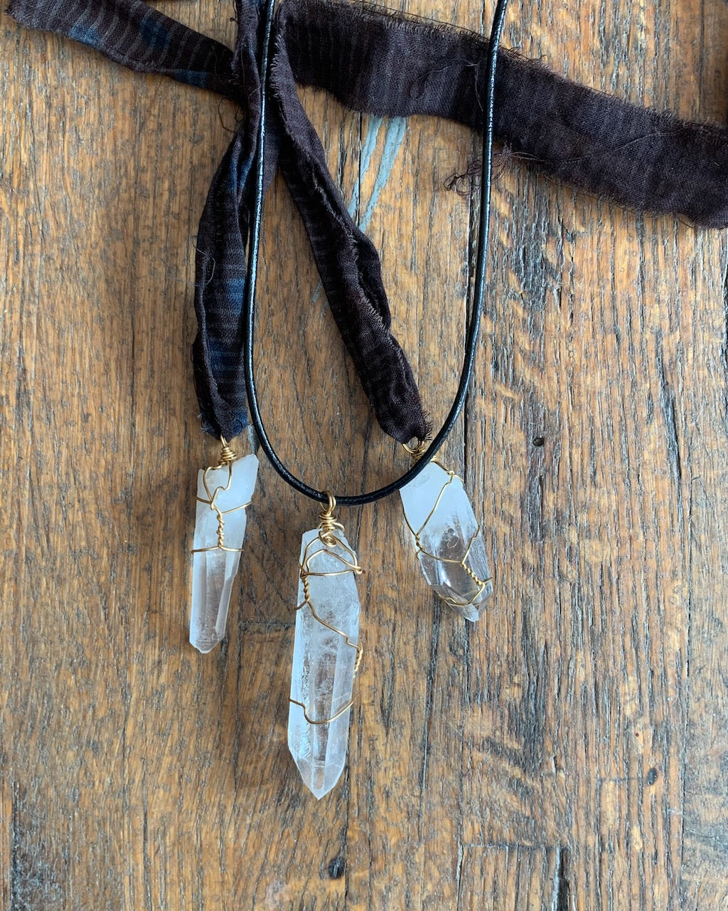 NECKLACE | Arkansas Quartz Charm + Pendant Necklaces Bella Vita Jewelry