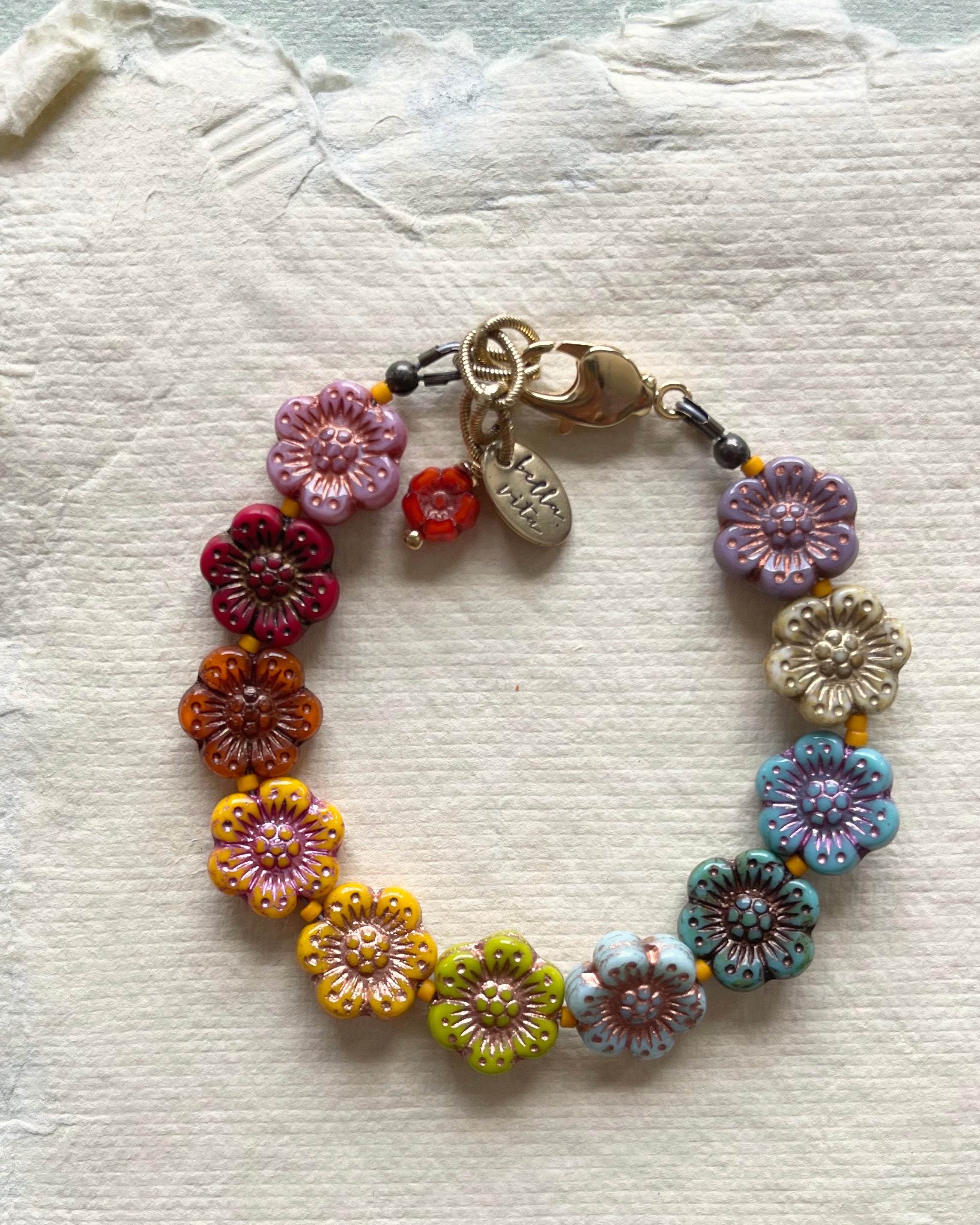 Flower Power Bracelet II Beaded Bangles Bella Vita Jewelry
