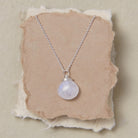 Rainbow Moonstone Necklace Charm + Pendant Necklaces Bella Vita Jewelry 18" Sterling Silver