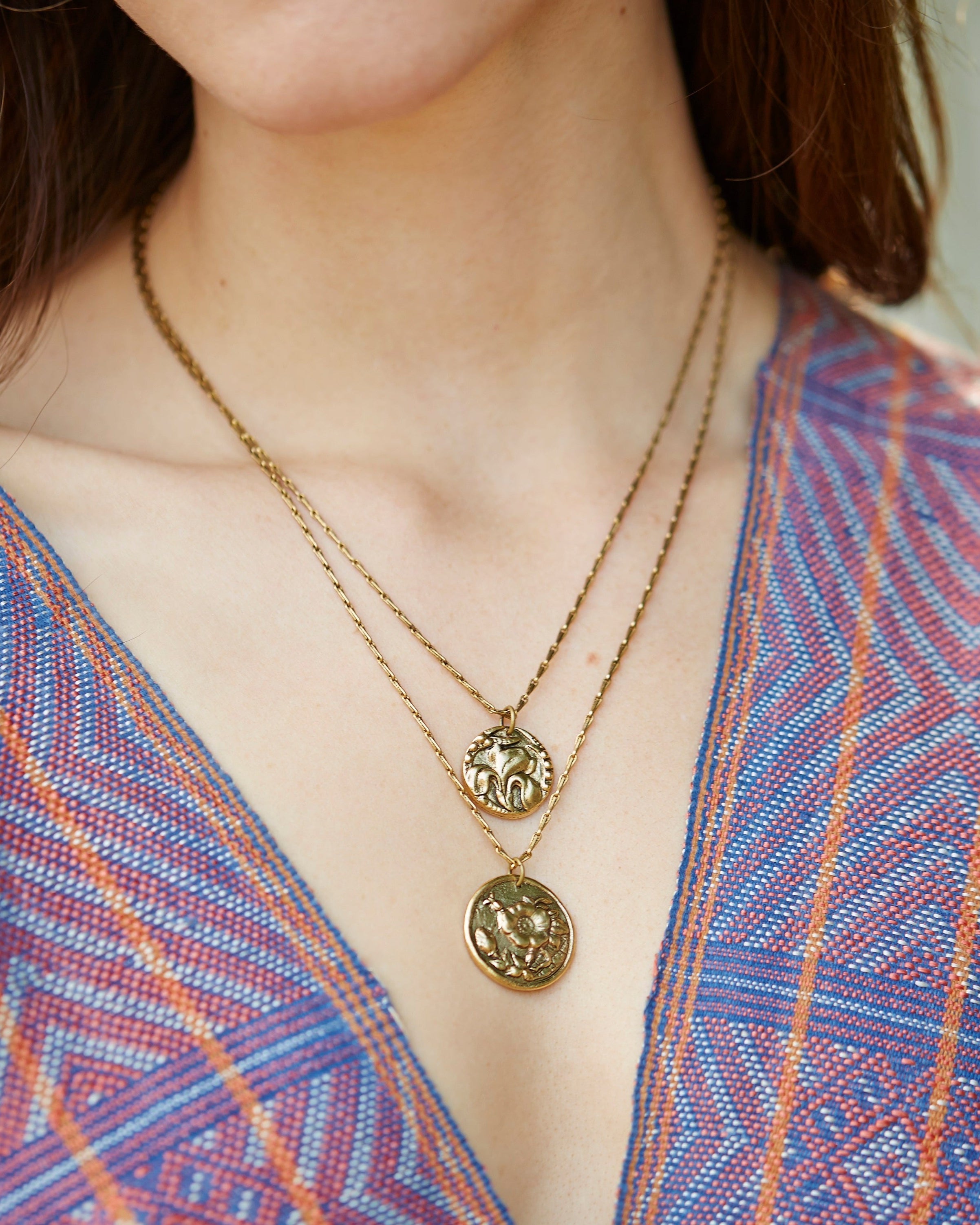 In the Garden - Rose Necklace Charm + Pendant Necklaces Bella Vita Jewelry