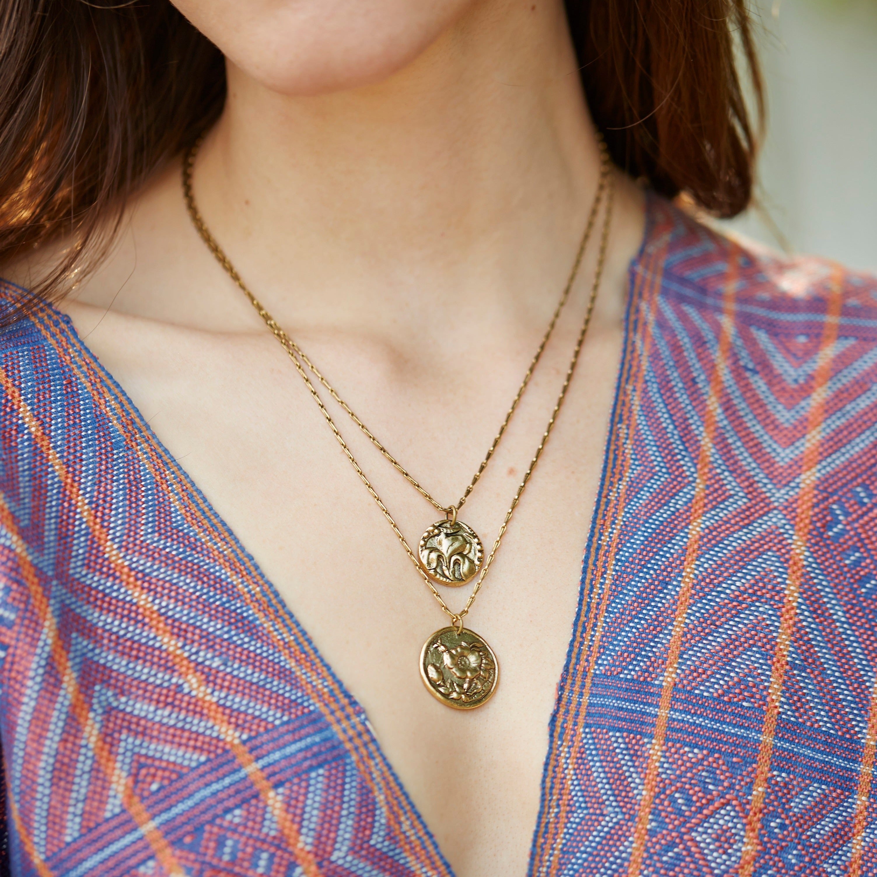 In the Garden - Rose Necklace Charm + Pendant Necklaces Bella Vita Jewelry